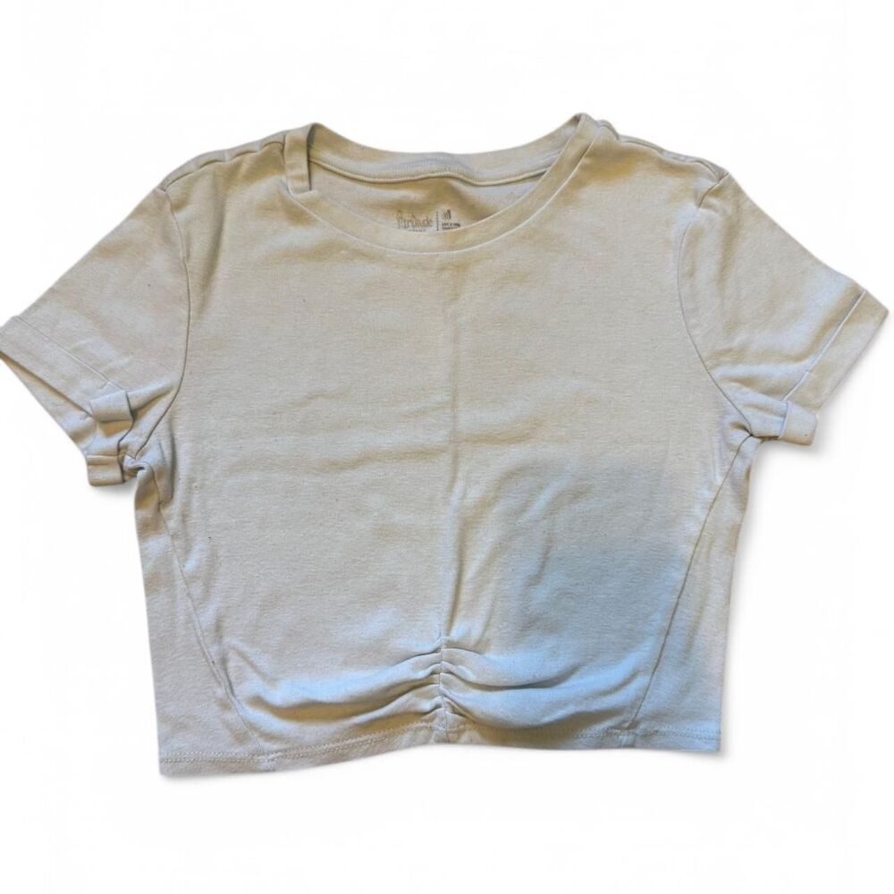 Unbranded Women's Blue and White Crop-top